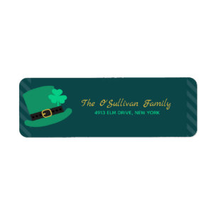 Etiqueta Leprechaun Gorra St Patricks Day Dark Green