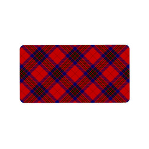 Etiqueta Leslie tartan azul púrpura