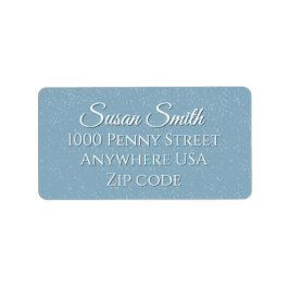 Etiqueta Let it Snow Blue Christmas Label