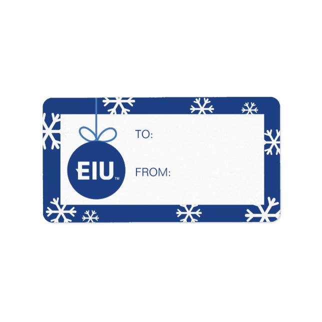 Etiqueta Letra de bloque EIU (Frente)