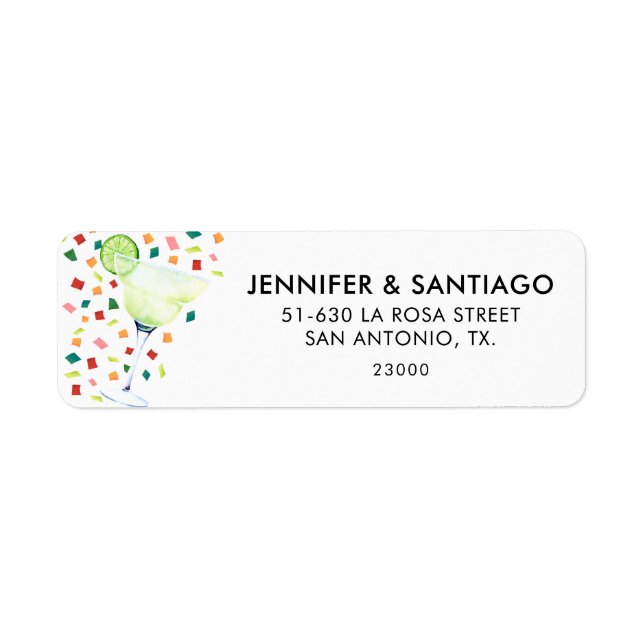 Etiqueta Let's Fiesta Couples Engagement (Frente)