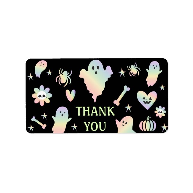 Etiqueta Let's Get Spooky,Halloween party  (Frente)