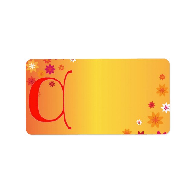 Etiqueta Letter C Address label (Frente)