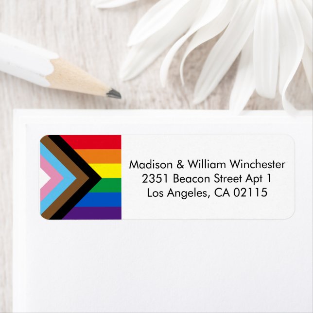Etiqueta Lgbtq inclusivo arco iris bandera del orgullo gay  (In situ)