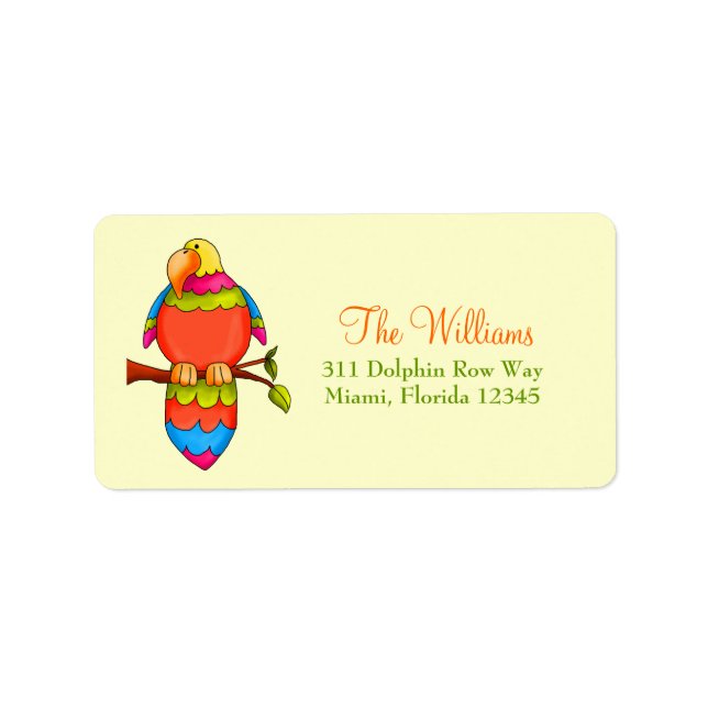 Etiqueta LGC Tropical Parrot (Frente)
