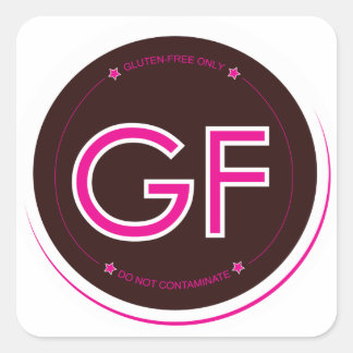 Etiqueta libre de gluten (cuadrada)