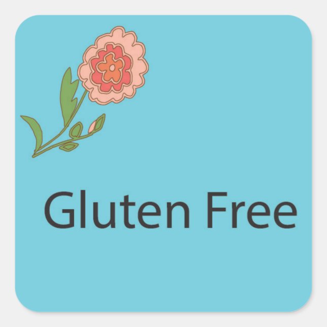 Etiqueta libre de gluten pegatina (Anverso)