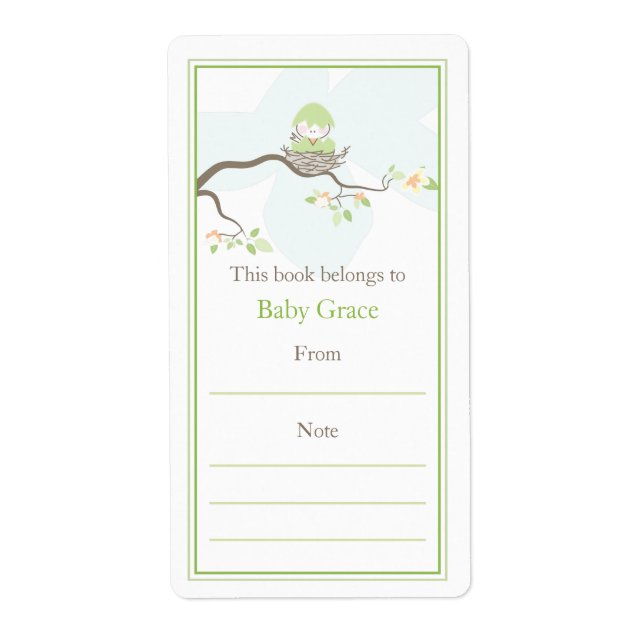 Etiqueta Librería Bird (Frente)