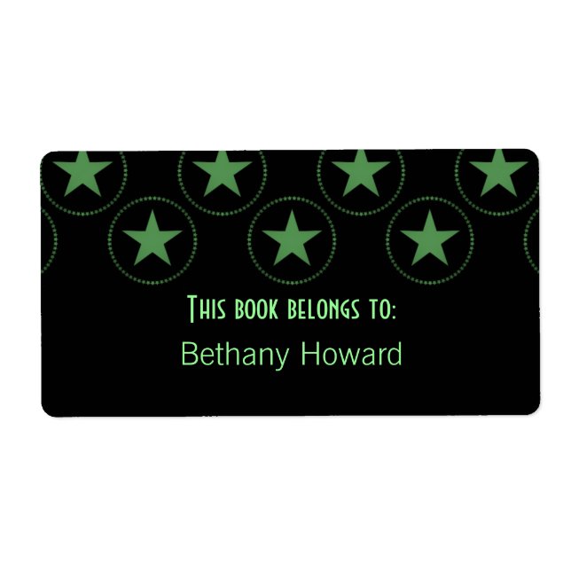 Etiqueta Librería de estrellas clásicas (Frente)