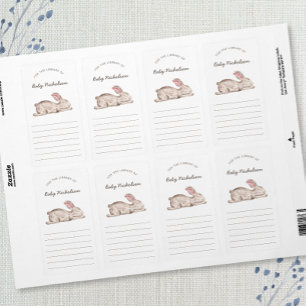 Etiqueta Librería para bebés Bunny Rabbit