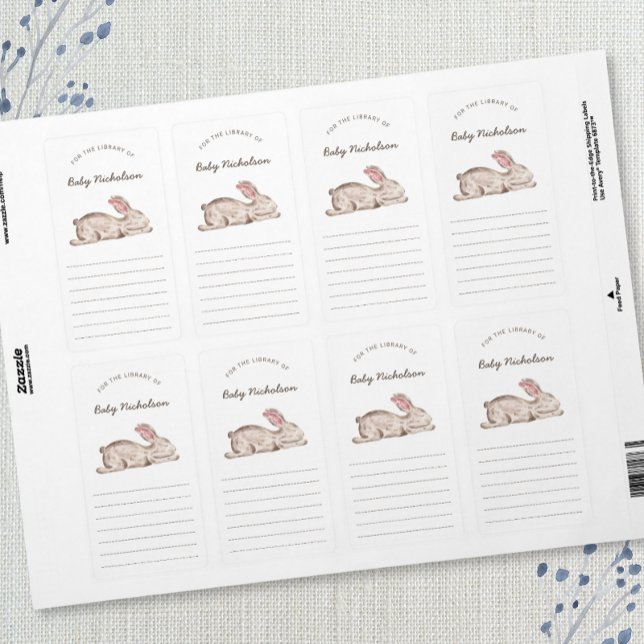 Etiqueta Librería para bebés Bunny Rabbit (Subido por el creador)