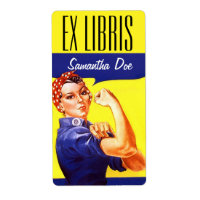 Librero Rosie the Riveter Este libro ex libris