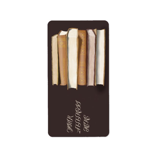 Etiqueta Libros antiguos de la Academia Oscura (Frente)