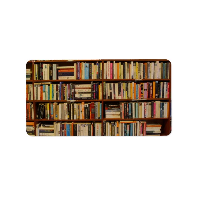 Etiqueta Libros en la biblioteca Bolsa de Regalos (Frente)