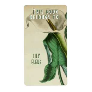 Etiqueta Libros Floral vintage este libro pertenece a