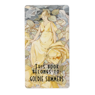 Etiqueta Libros que este libro pertenece a Rosas de la époc