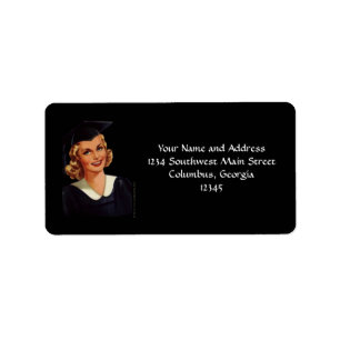 Etiqueta Licenciado en Universidad de Vintage Blonde