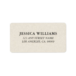 Etiqueta Light Beige Linen Texture Image