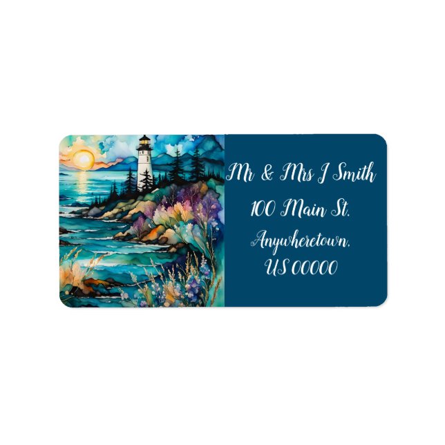 Etiqueta Lighthouse Bay Mountain Wilflower Garden (Frente)