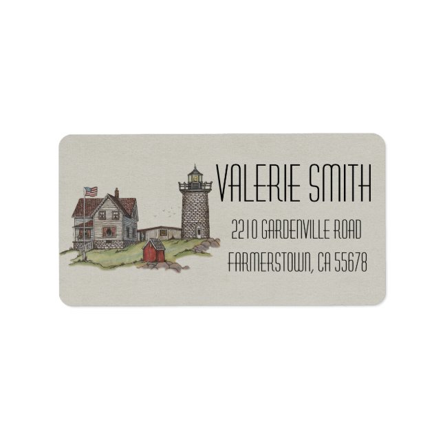 Etiqueta Lighthouse y Keepers House (Frente)