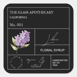 Etiqueta Lilac apotecular