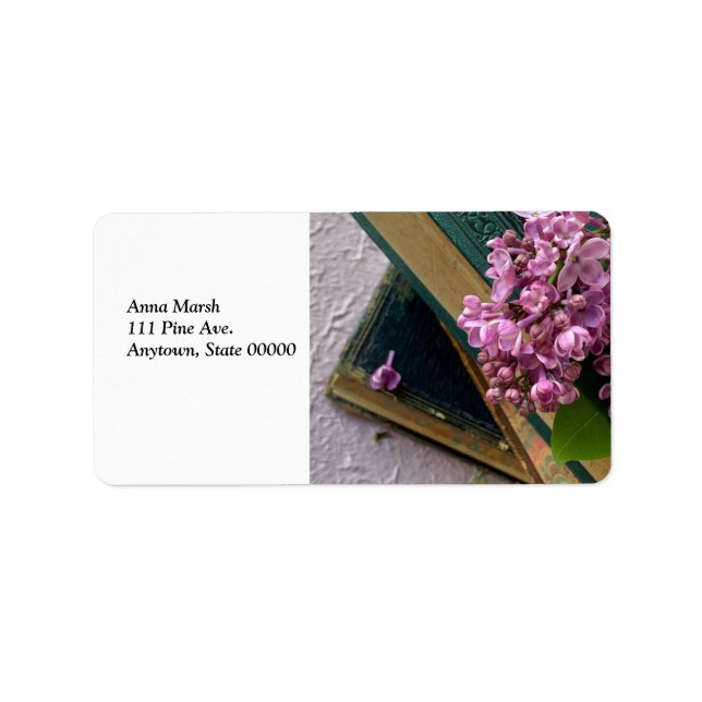 Etiqueta Lilacs en libros antiguos (Frente)