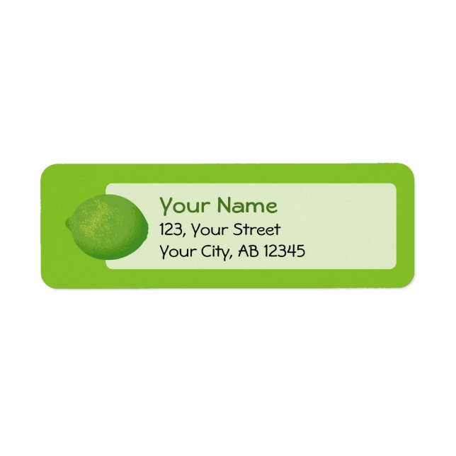Etiqueta Lime (Frente)