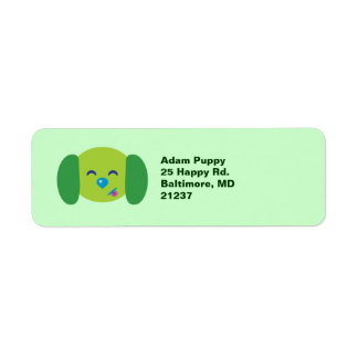 Etiqueta Lime Green Puppy