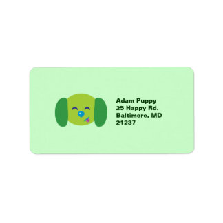 Etiqueta Lime Green Puppy