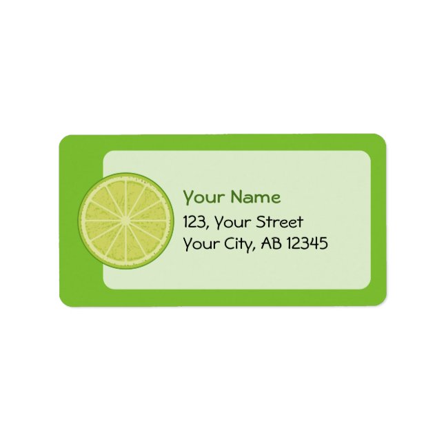 Etiqueta Lime Slice (Frente)