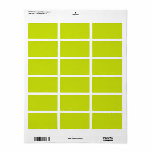 Etiqueta Limón amargo  (color sólido) 