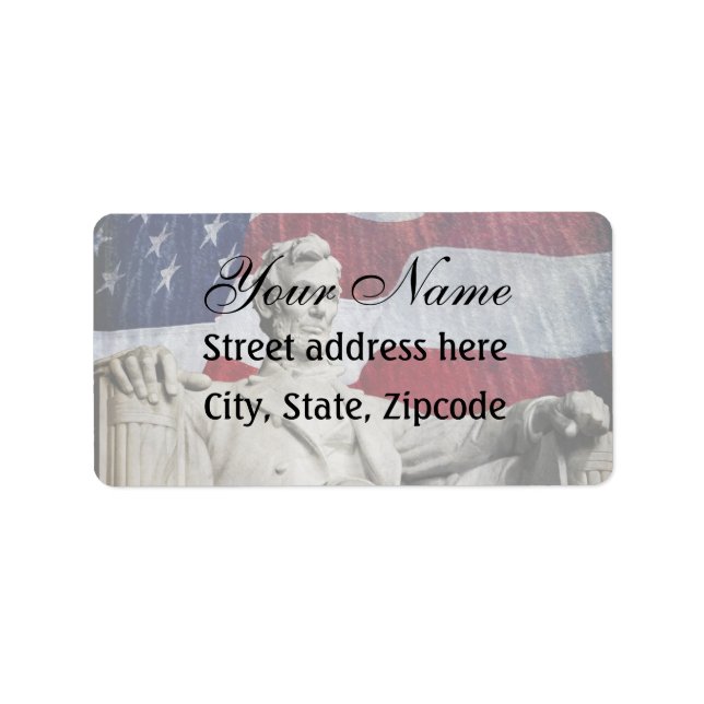 Etiqueta Lincoln y Fireworks (Frente)