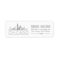 Línea aérea estilizada de Chicago |