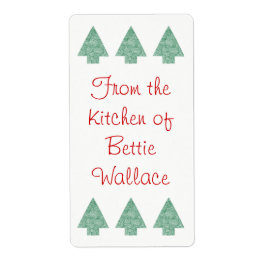 Etiqueta Línea de árbol de Navidad