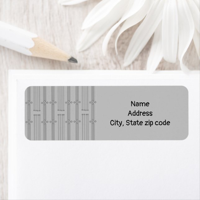 Etiqueta Líneas Art Deco (In situ)