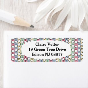 Etiqueta Líneas coloreadas de Pastel MCM