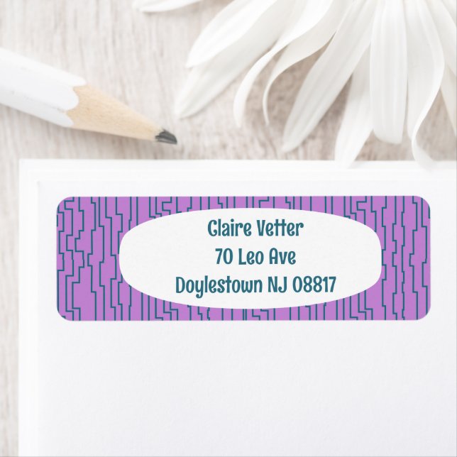 Etiqueta Líneas de circuito verde azulado (In situ)