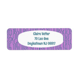 Etiqueta Líneas de circuito verde azulado