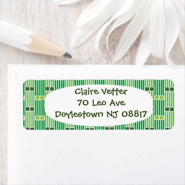 Etiqueta Líneas verdes y cajas (In situ)