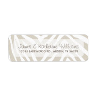 Linen Beige Zebra Animal Imprimir Boda moderno