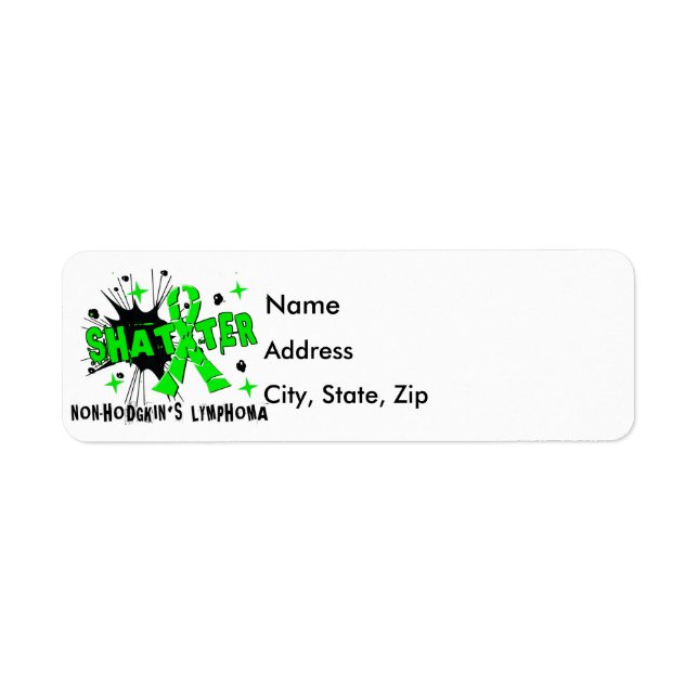 Etiqueta Linfoma de Shatter Non-Hodgkin (Frente)
