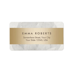 Etiqueta Lino elegante rayado del oro del fondo de Lotus