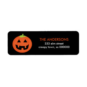 Etiqueta Linterna Halloween de Jack O
