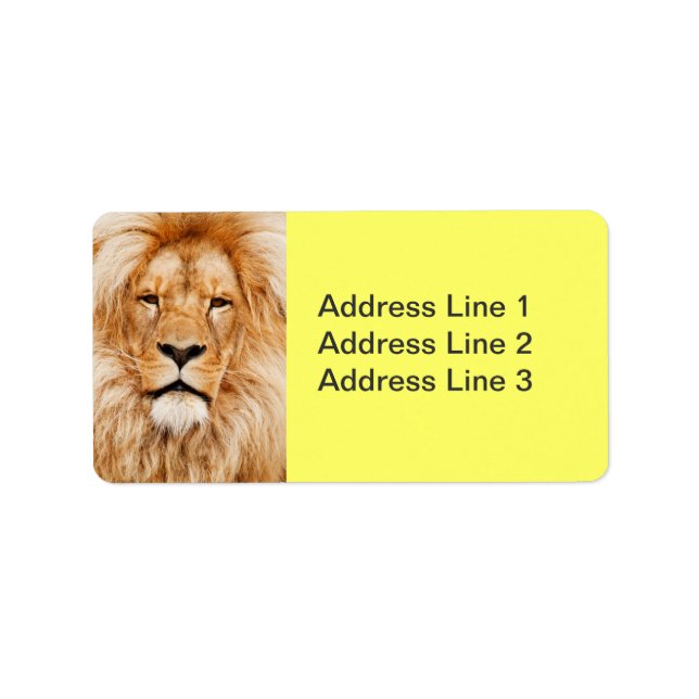Etiqueta Lion Face Label (Frente)