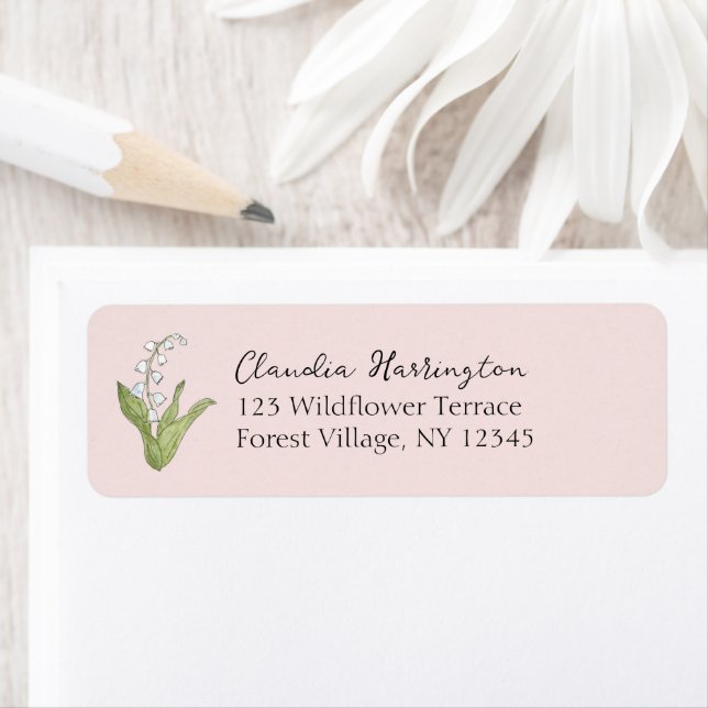 Etiqueta Lirio de la dirección floral Blue Wildflower (In situ)