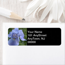 Etiqueta Lirio Floral Bodas de Periwinkle 