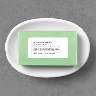 Etiqueta Lista de Ingredientes de Producto Moderno de Línea