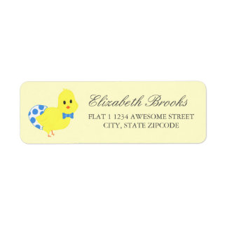 Etiqueta Listo para eclosionar Chicky Boy Baby Shower