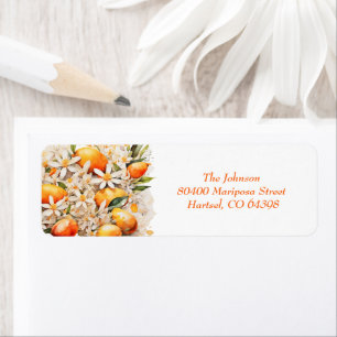 Etiqueta Little Cutie Naranja Clementine Baby Shower