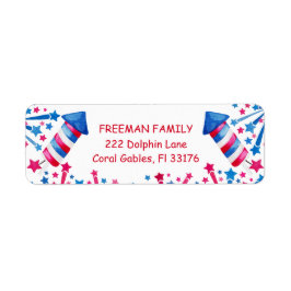 Etiqueta Little Firecracker (Pequeño Rastreador) July 4 Bir